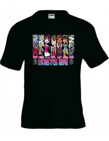 Camiseta Moster High "vert design" manga corta Camiseta Moster High "vert design" manga corta