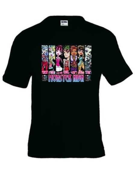 Camiseta Moster High "vert design" manga corta Camiseta Moster High "vert design" manga corta