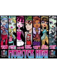 Camiseta Moster High "vert design" manga larga 2