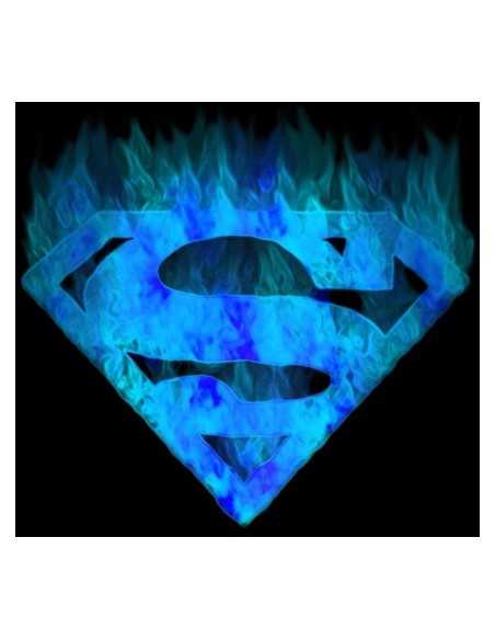 Camisetas Superman logo "fuego azul" manga corta Camisetas Superman logo "fuego azul" manga corta