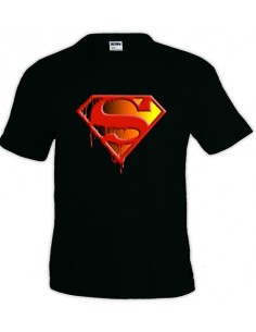 Camiseta Superman logo muerte de Superman manga corta
