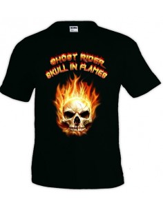 Camiseta Ghost Rider Skull manga corta