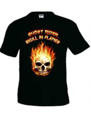 Camiseta Ghost Rider Skull manga corta