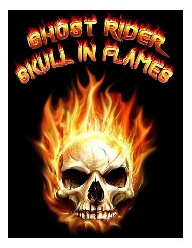 Camiseta Ghost Rider Skull manga corta
