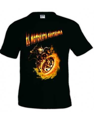Camiseta Ghost Rider Motorista Fantasma manga corta