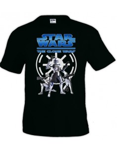 Camiseta Star Wars Clone Wars "3-clon" manga corta