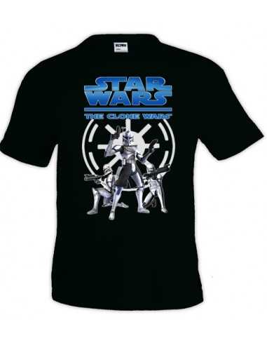 Camiseta Star Wars Clone Wars "3-clon" manga corta