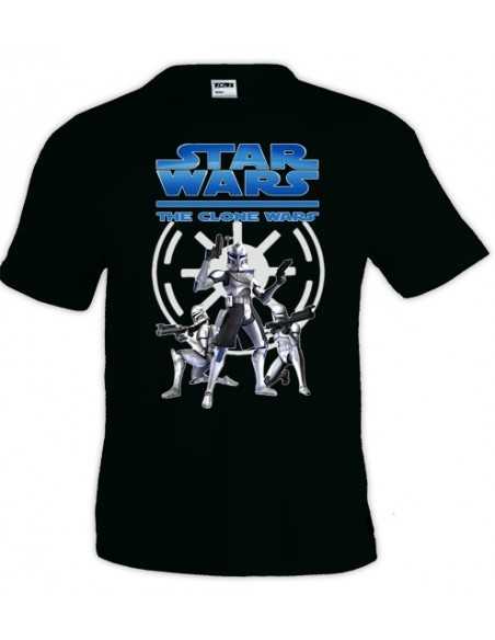 Camiseta Star Wars Clone Wars "3-clon" manga corta