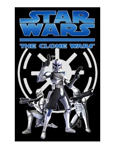 Camiseta Star Wars Clone Wars "3-clon" manga corta