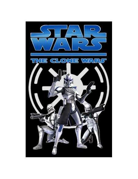 Camiseta Star Wars Clone Wars "3-clon" manga corta