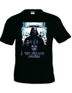 Camiseta Star Wars "ven a lado oscuro"negra manga corta