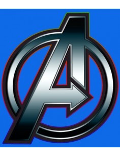 Camiseta The Avengers "Symbol" Azul manga corta 2