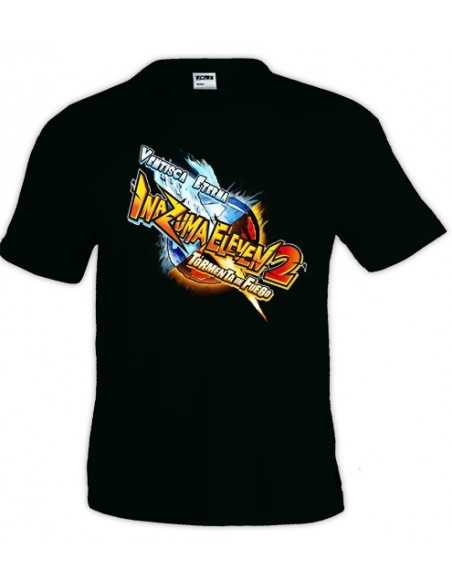 Camiseta Inazuma Eleven 2 doble técnica negra manga corta