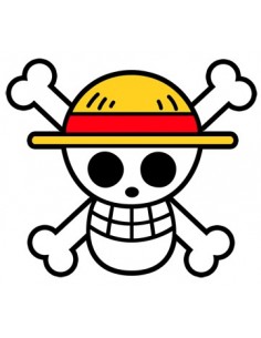 Camiseta One Piece "bandera Luffy" Chica blanca 2
