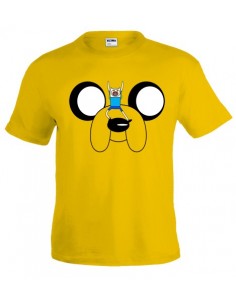 Camiseta Hora de Aventuras Jake amarilla manga corta