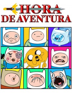 Camiseta Hora de Aventuras "Caretos" manga corta 2
