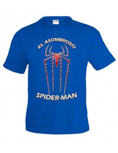 Camiseta Spiderman "El Asombroso" azul manga corta
