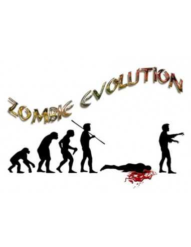 Camiseta evolución zombie chica