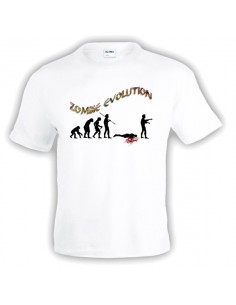 Camiseta evolución zombie unisex
