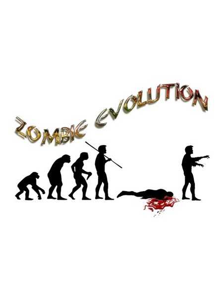 Camiseta evolución zombie unisex