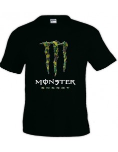 Camiseta Monster Energy camuflaje