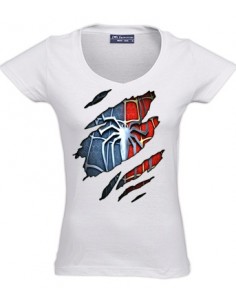 Camiseta "soy spider man" manga corta chica