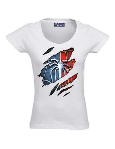 Camiseta "soy spider man" manga corta chica Camiseta "soy spider man" manga corta chica