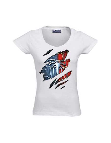 Camiseta "soy spider man" manga corta chica Camiseta "soy spider man" manga corta chica