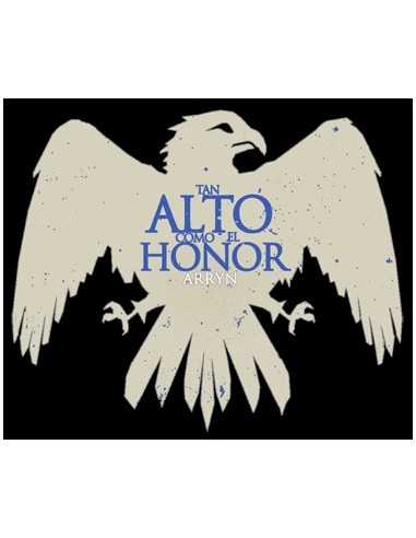Camiseta juego de tronos Casa Arryn manga corta negra