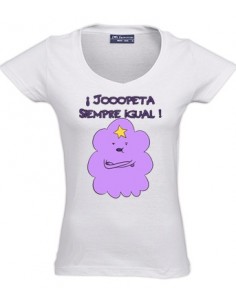 Camiseta hora de aventuras -Princesa bultos- blanca chica