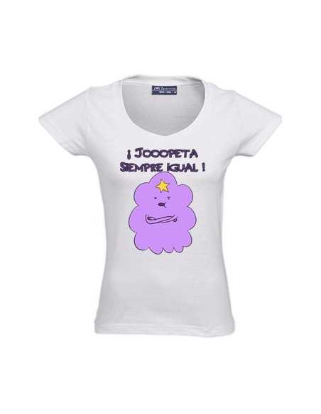 Camiseta hora de aventuras -Princesa bultos- blanca chica
