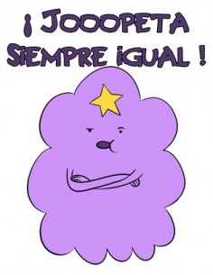 Camiseta hora de aventuras -Princesa bultos- blanca chica 2