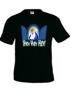 Camiseta hora de aventuras -Rey hielo- negra unisex