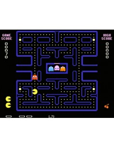 Camiseta pac-man -pantalla- negra manga corta chica 2