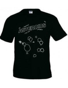 Camiseta video juego retro -Asteroids- manga corta unisex