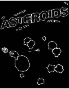 Camiseta video juego retro -Asteroids- manga corta unisex 2