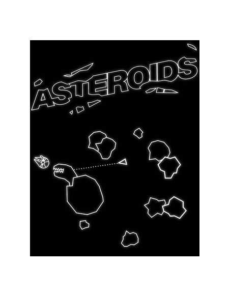 Camiseta video juego retro -Asteroids- manga corta unisex