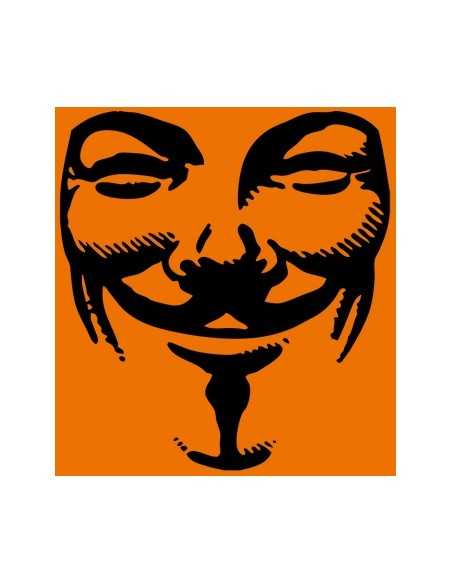 Camiseta V de Vendetta manga corta Naranja