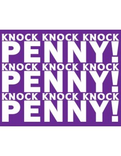 Camiseta The Big Bang Theory -knock Penny-manga corta chica ,lila 2
