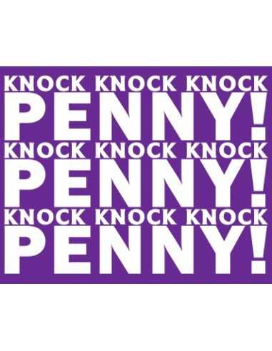 Camiseta The Big Bang Theory -knock Penny-manga corta chica ,lila
