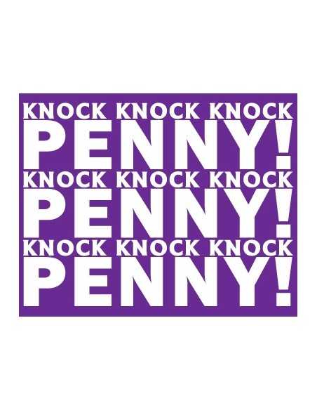 Camiseta The Big Bang Theory -knock Penny-manga corta chica ,lila