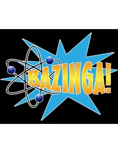 Camiseta The Big Bang Theory -Bazzinga Estallido- manga corta negra 2