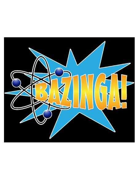 Camiseta The Big Bang Theory -Bazzinga Estallido- manga corta negra
