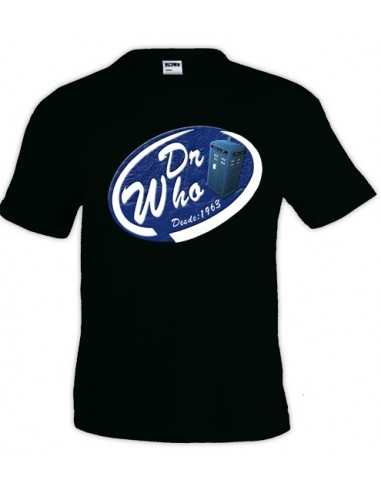 Camiseta Doctor Who desde 1963, manga corta negra