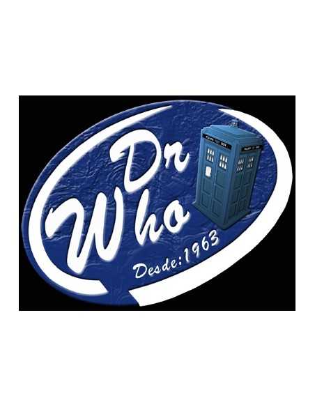 Jersey manga larga de Doctor Who -Desde 1963- color negro