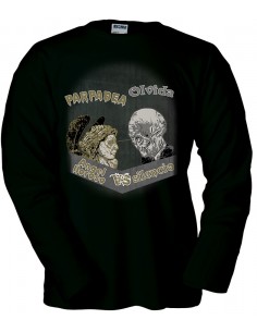 Camiseta manga larga Doctor Who -Angel Lloroso Vs Silencio-