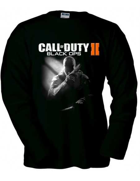 Camiseta Call Of Duty Black Ops 2 Prestigio manga larga negra