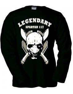 Camiseta Halo 4 -Spartan 117 Legendary new- de Manga Larga