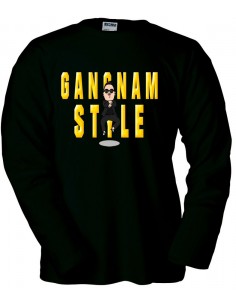 Camiseta Gangnam style -yellow- color negro manga larga