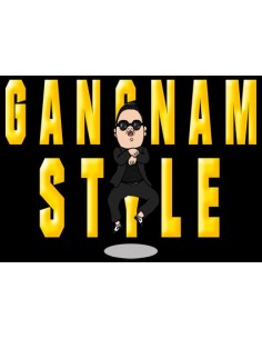 Camiseta Gangnam style -yellow- color negro manga larga 2